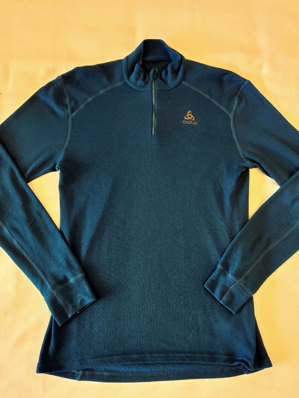 Odlo 1/4 zip Midweight Basayer Pullover Size Large Blue